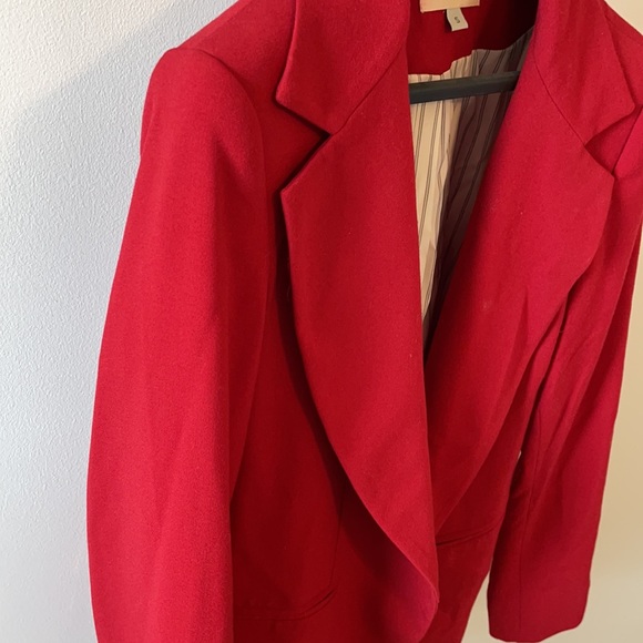 Shopbop Basics Classic Red Blazer - Picture 3 of 9